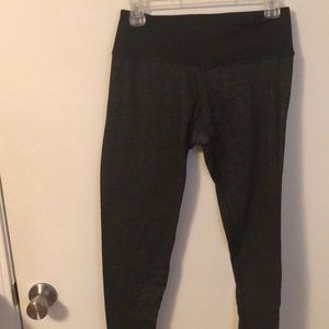 Black with glitter detail workout pants